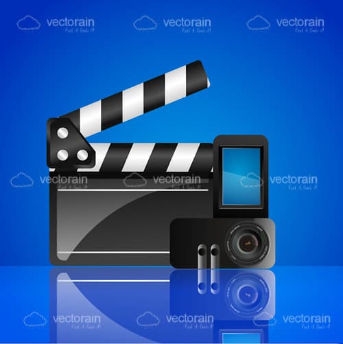 Clapperboard and Directors Camera